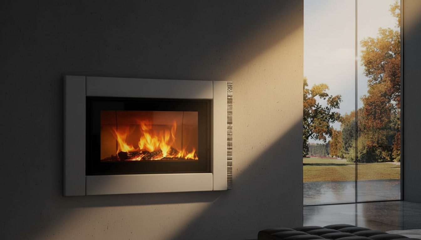 Cornice quadro bianca con inserto argento spazzolato e fuoco acceso, cornici quadro Michelessi