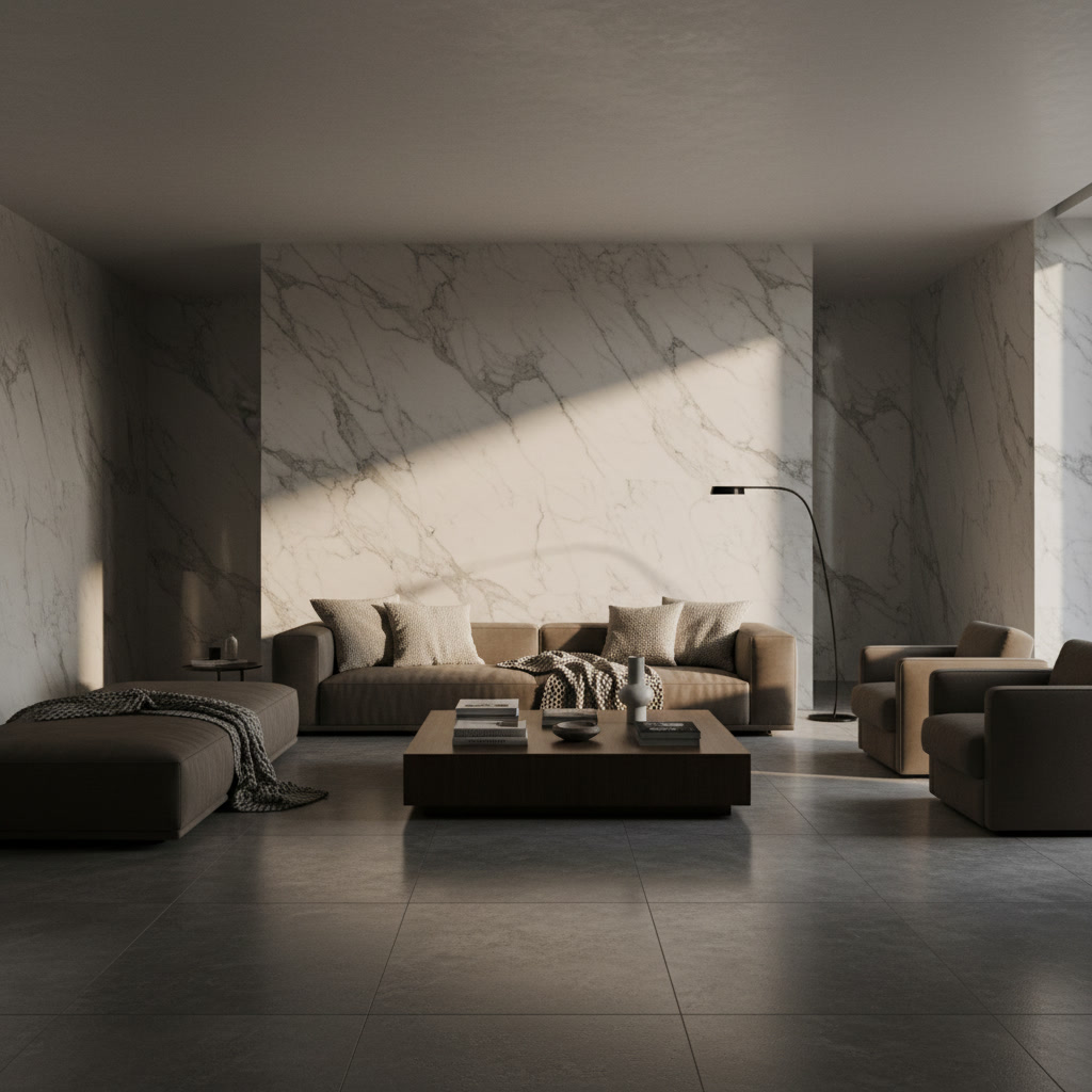 Campione di finitura laccato UV liscio lucido tortora per le ante delle cucine Domina di Michelessi Marble
