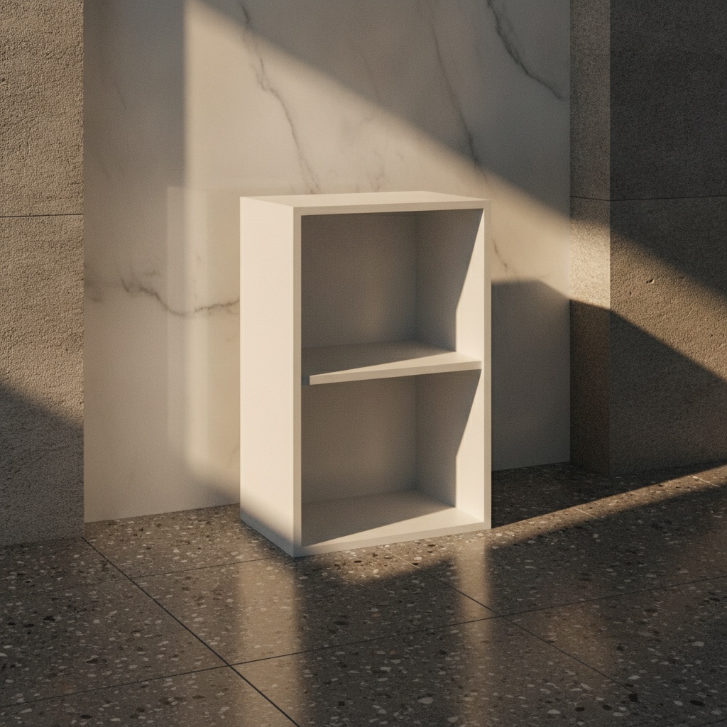 Modulo a giorno bianco con ripiano, struttura delle cucine componibili da interno Michelessi