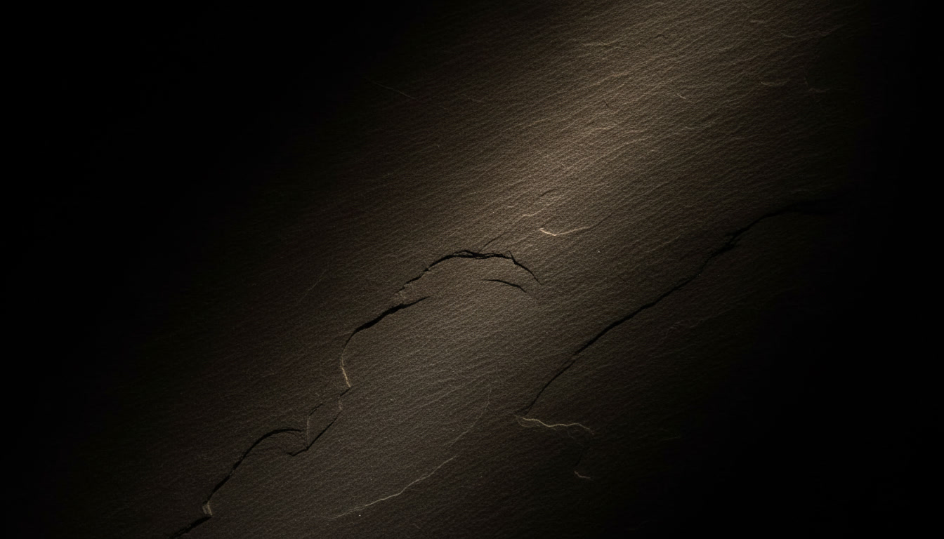 Finitura a spacco su pietra grigio antracite, superficie naturale a onde, lavorazione del marmo Michelessi