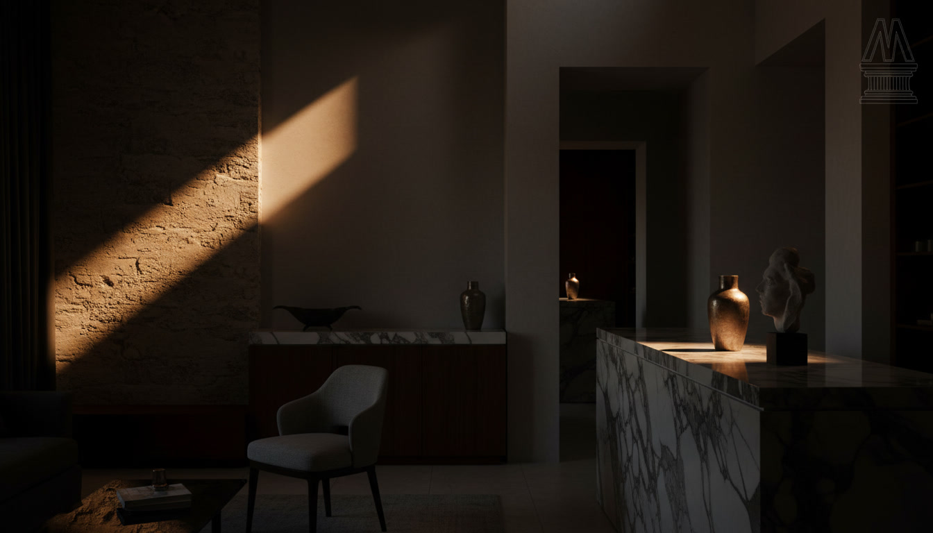 Lastra Dekton Nayla, superficie ultracompatta bianco candido per piani cucina e bagni luminosi