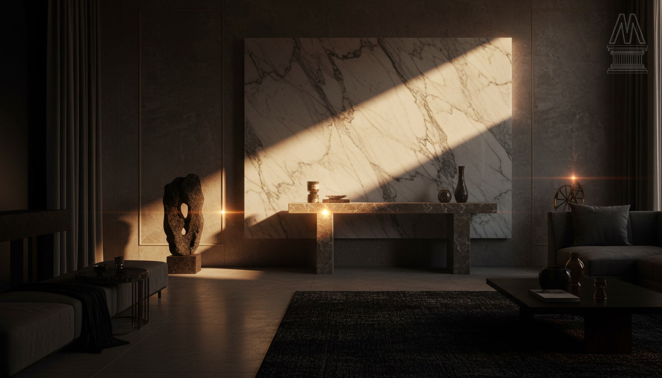 Lastra Laminam Filo Brina, gres porcellanato sottile bianco ghiaccio con luce satinata delicata