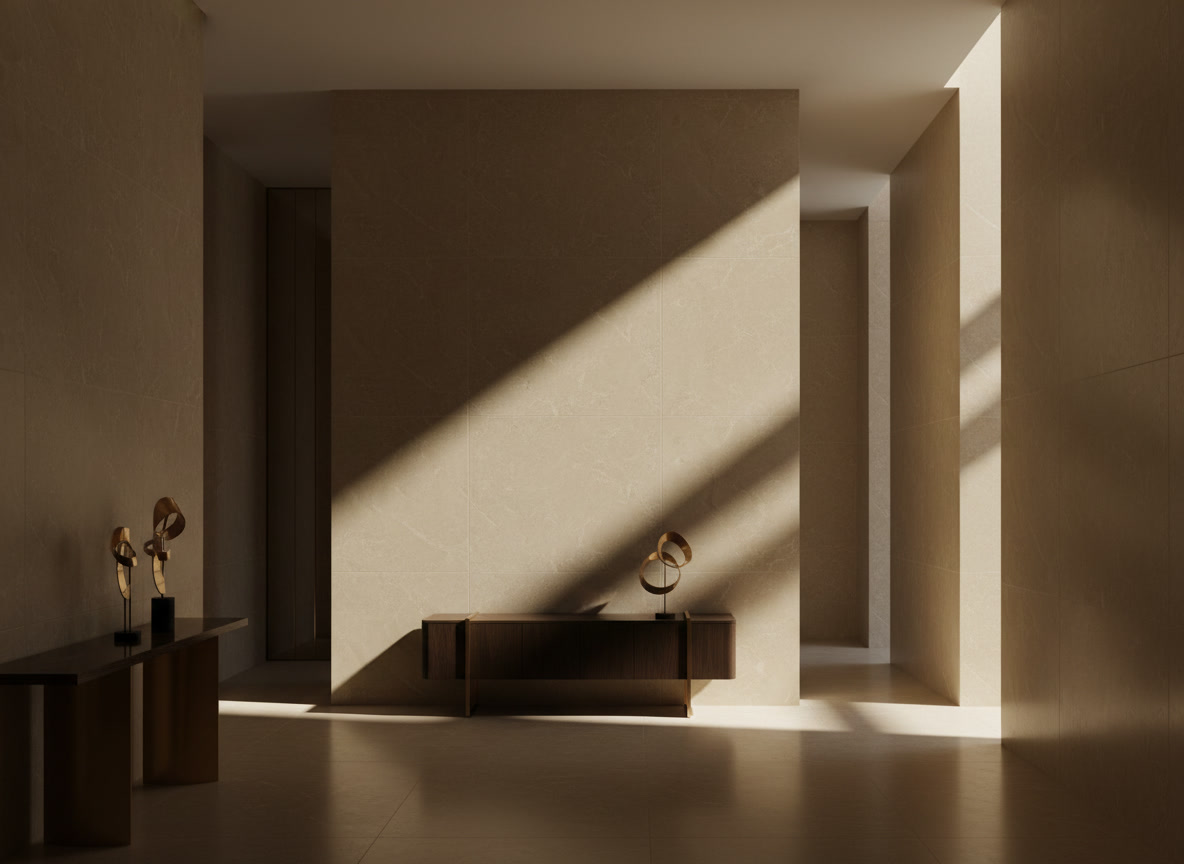 Marmo resina Ecru beige sabbia con trame bianche sottili, agglomerato di marmo naturale Michelessi