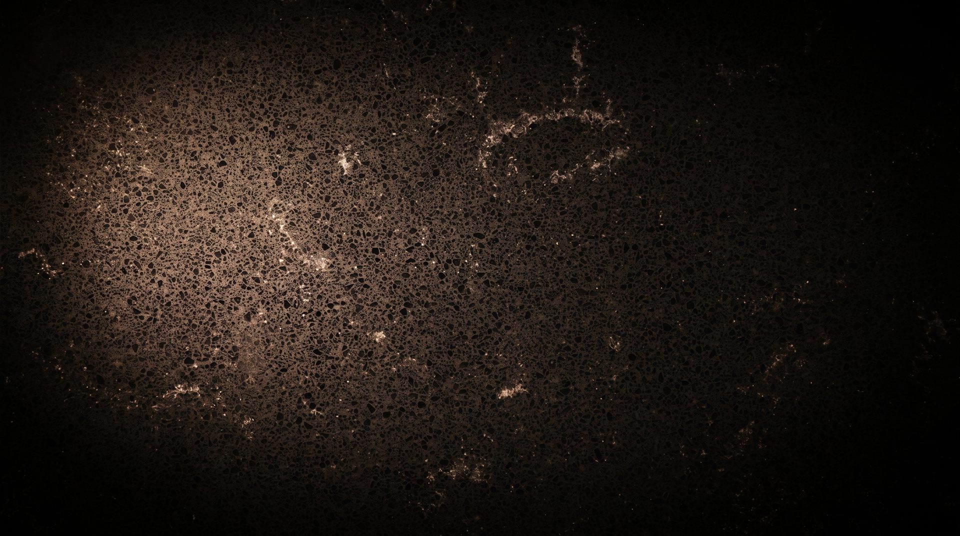 Project vision: toros quartz resin, black with grey grains and thin white veins, Michelessi composite slab