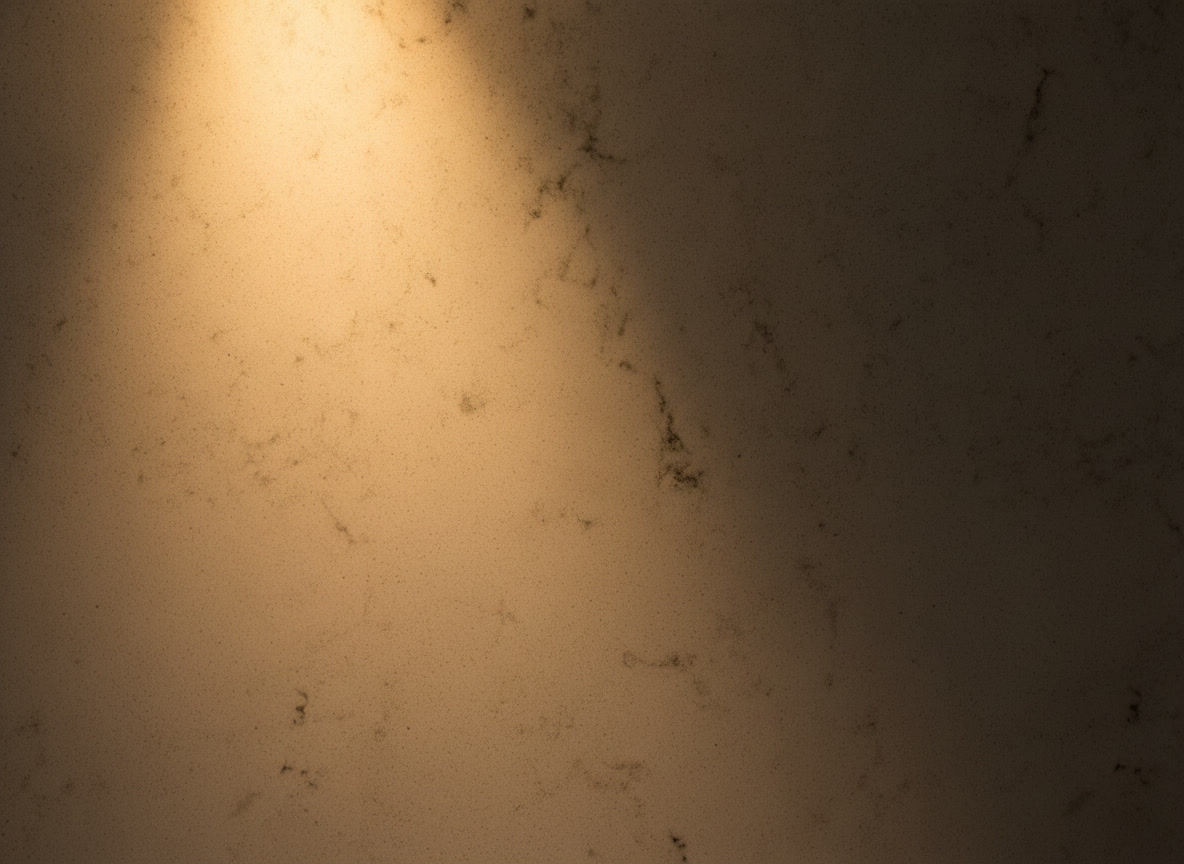 Quarzo venato Kalahari avorio con venature grigio-verdi soffuse, superficie effetto marmo Michelessi