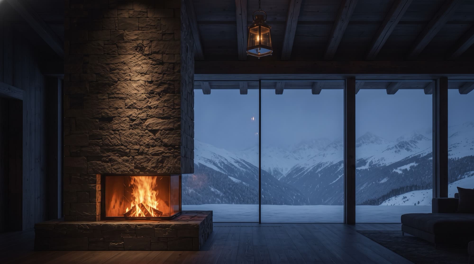 Visione di progetto: chalet d&rsquo;alta quota in pietra a spacco e legno antico nell&rsquo;Engadina, Saint-Moritz